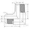 World Wide Fittings Male JIC to Male British Standard Pipe Taper 90 Deg. Elbow 7200X04X04 - alternate 2